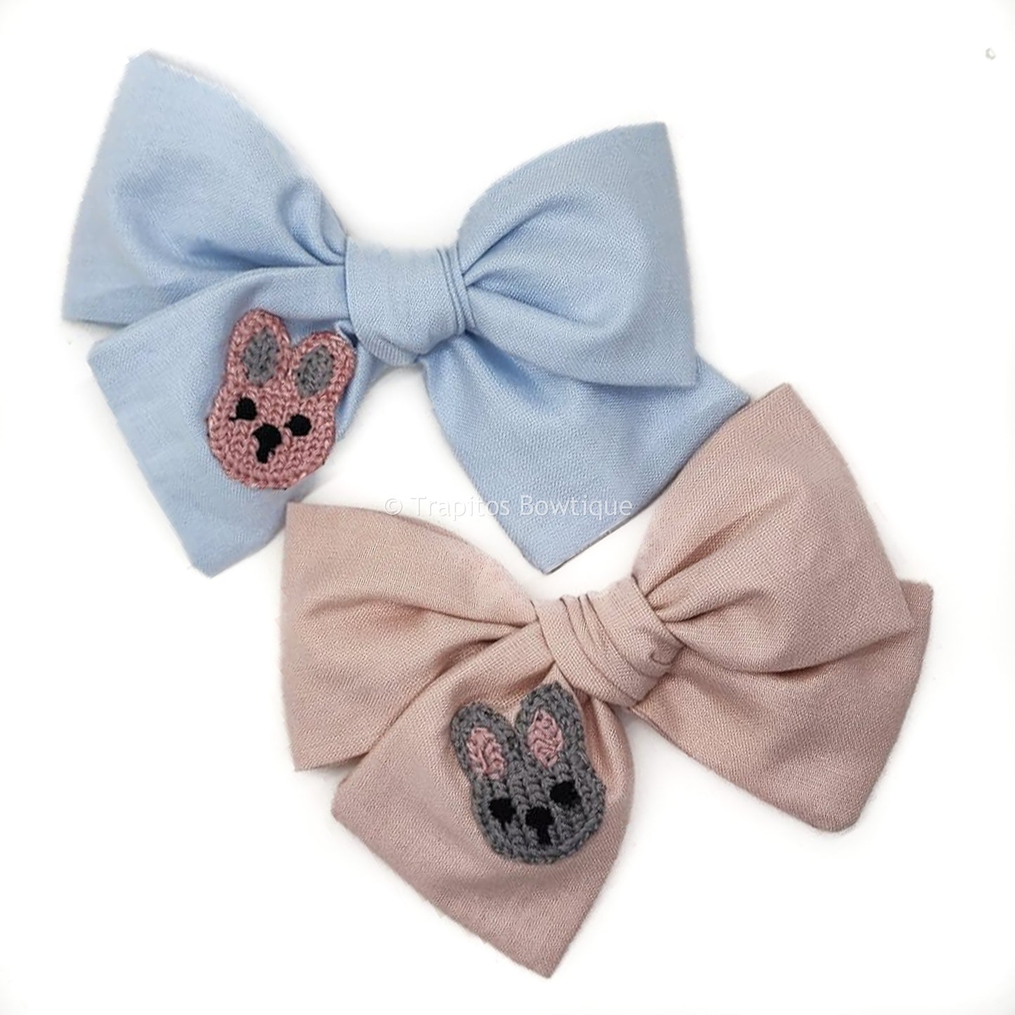 Azul Bunny Remolino Mediano