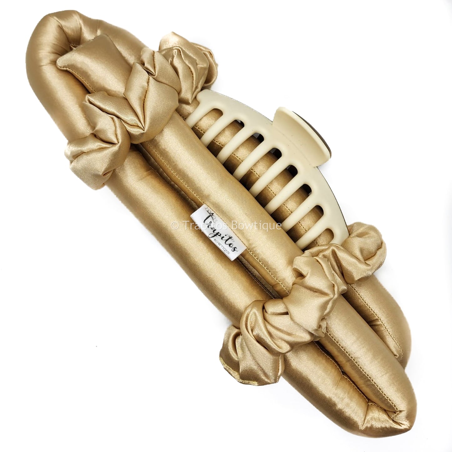 Heatless Curls / Ochre Satin