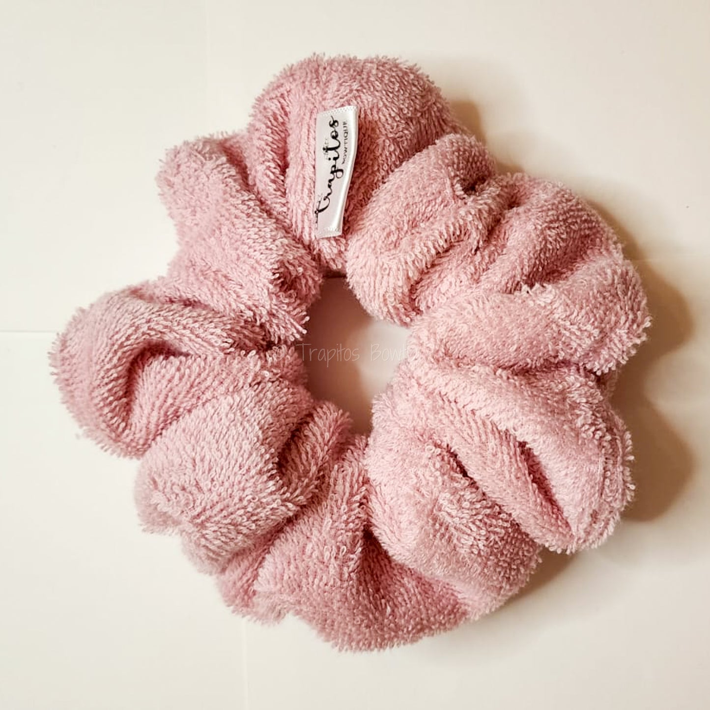 Pink Towel Scrunchie