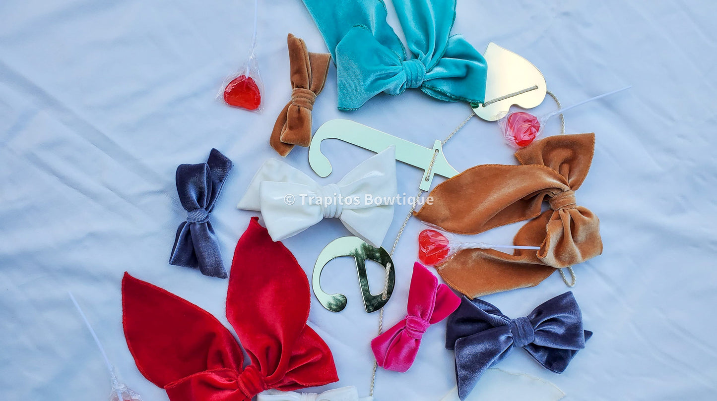 Ballerina Bow Mostaza Claro / Terciopelo