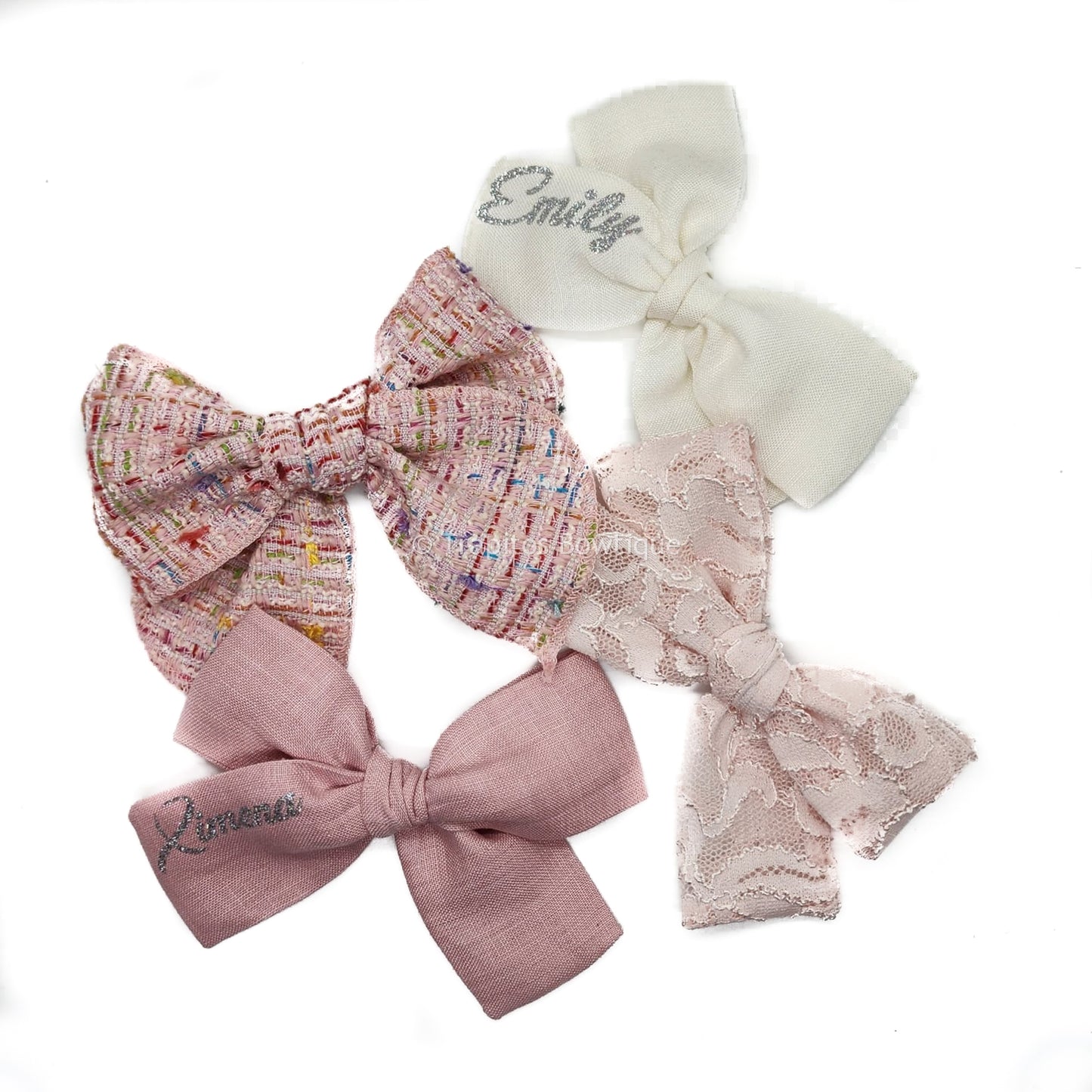 Customized Bow / Lino Beige