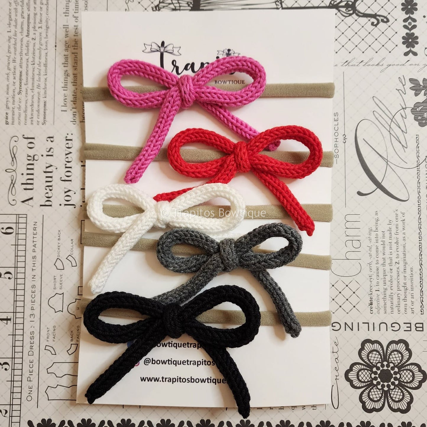 Crochet Collection | Set - Crochet Bows