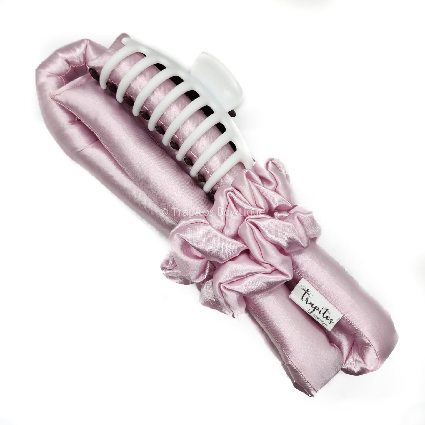 Heatless Curls / Pink Satin