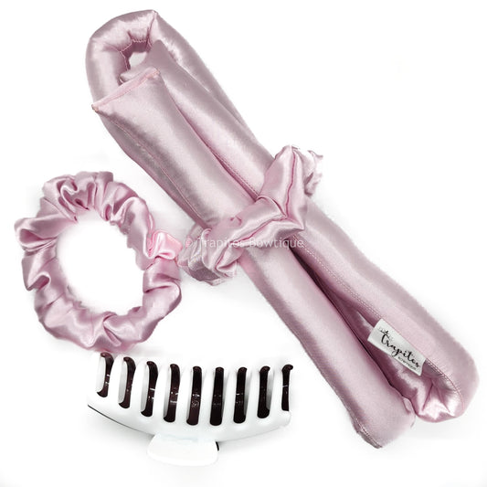 Heatless Curls / Pink Satin