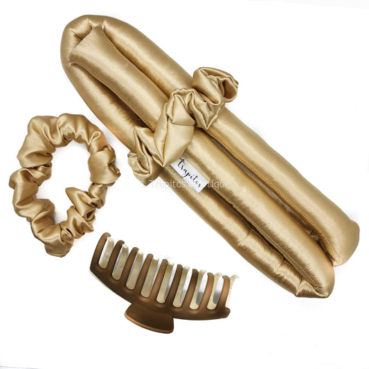 Heatless Curls / Ochre Satin