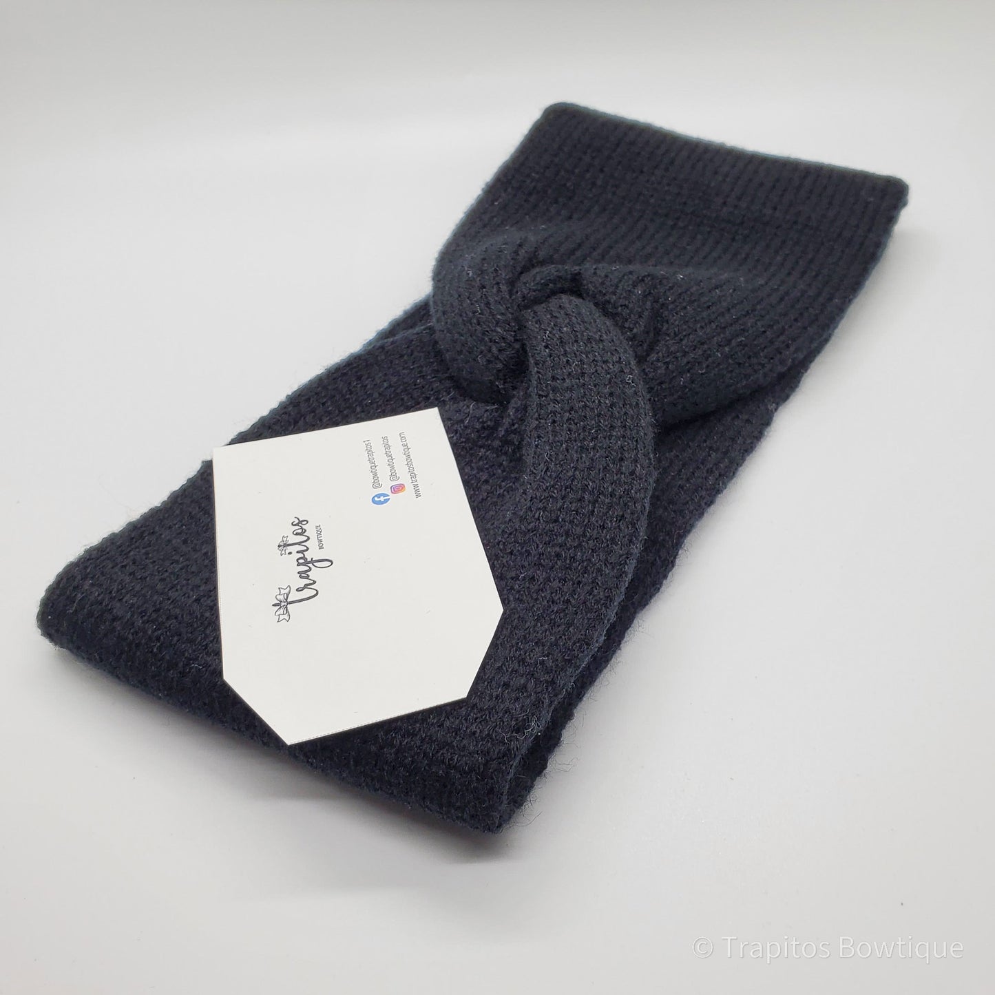 Turbante Tejido Negro