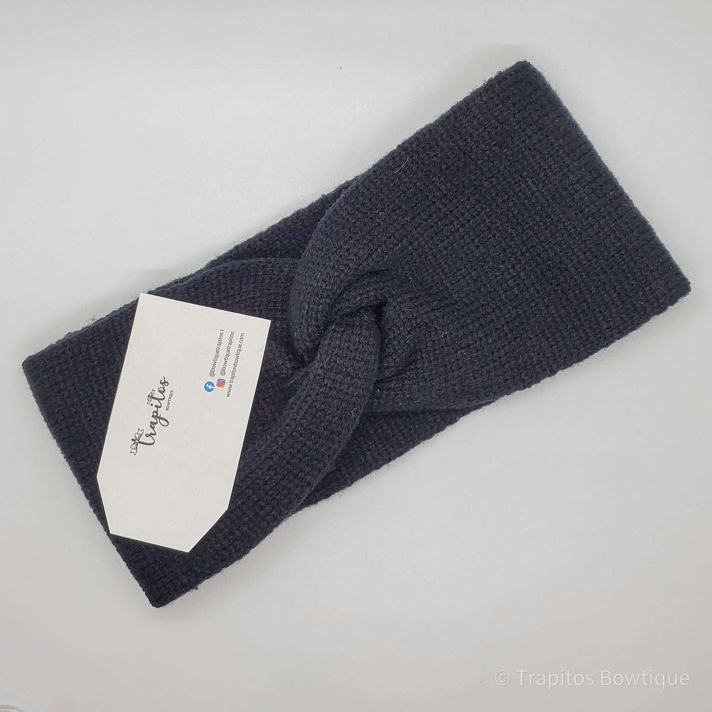 Turbante Tejido Negro