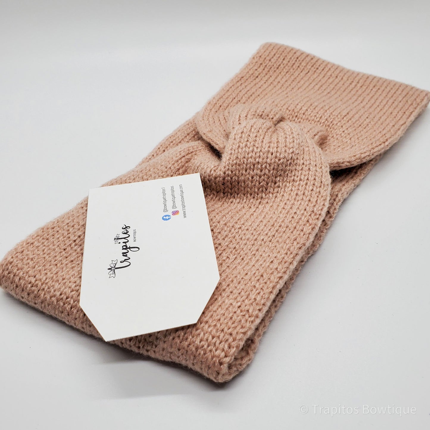 Turbante Tejido Rosa