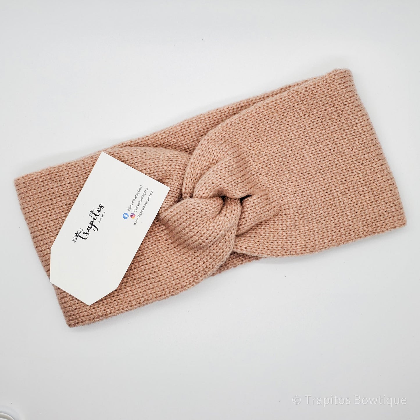 Turbante Tejido Rosa