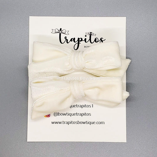 Set Colitas Beige / Terciopelo