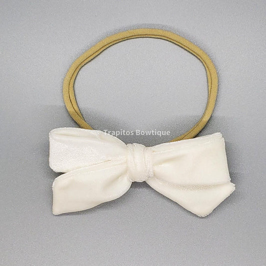 Remolino Mediano Beige / Terciopelo