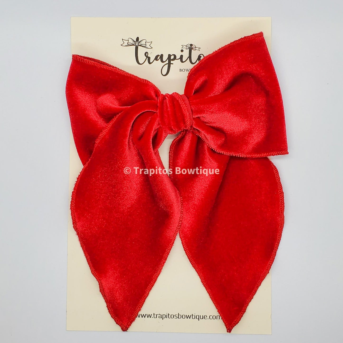 Ballerina Bow Rojo / Terciopelo