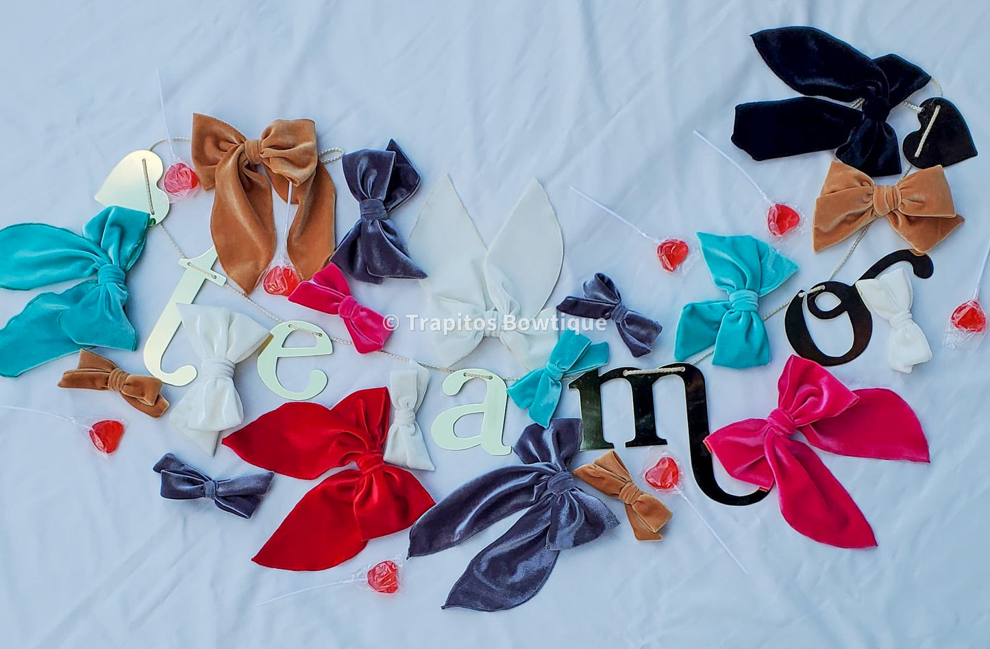 Ballerina Bow Gris / Terciopelo