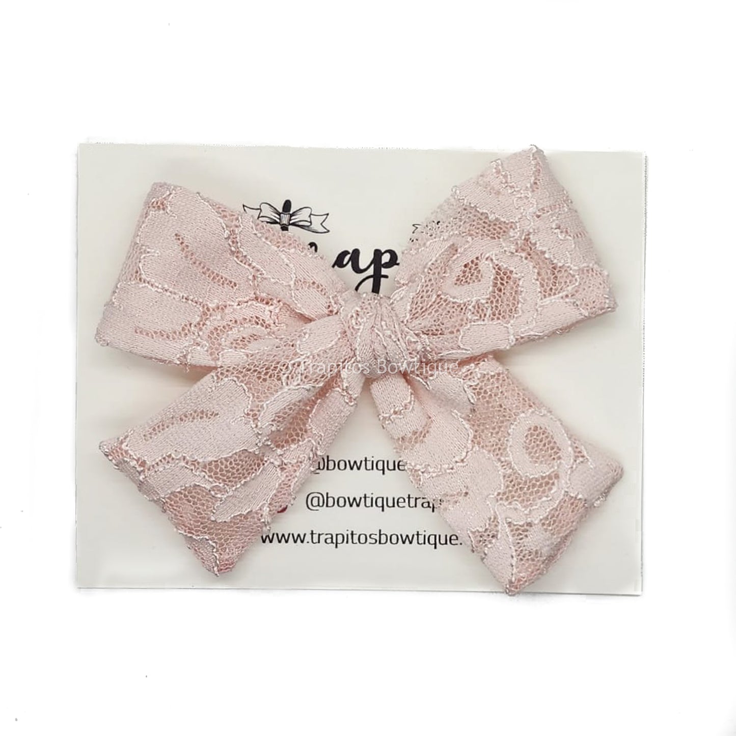 Rose Bow / Encaje Rosa