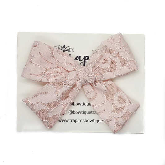 Rose Bow / Encaje Rosa