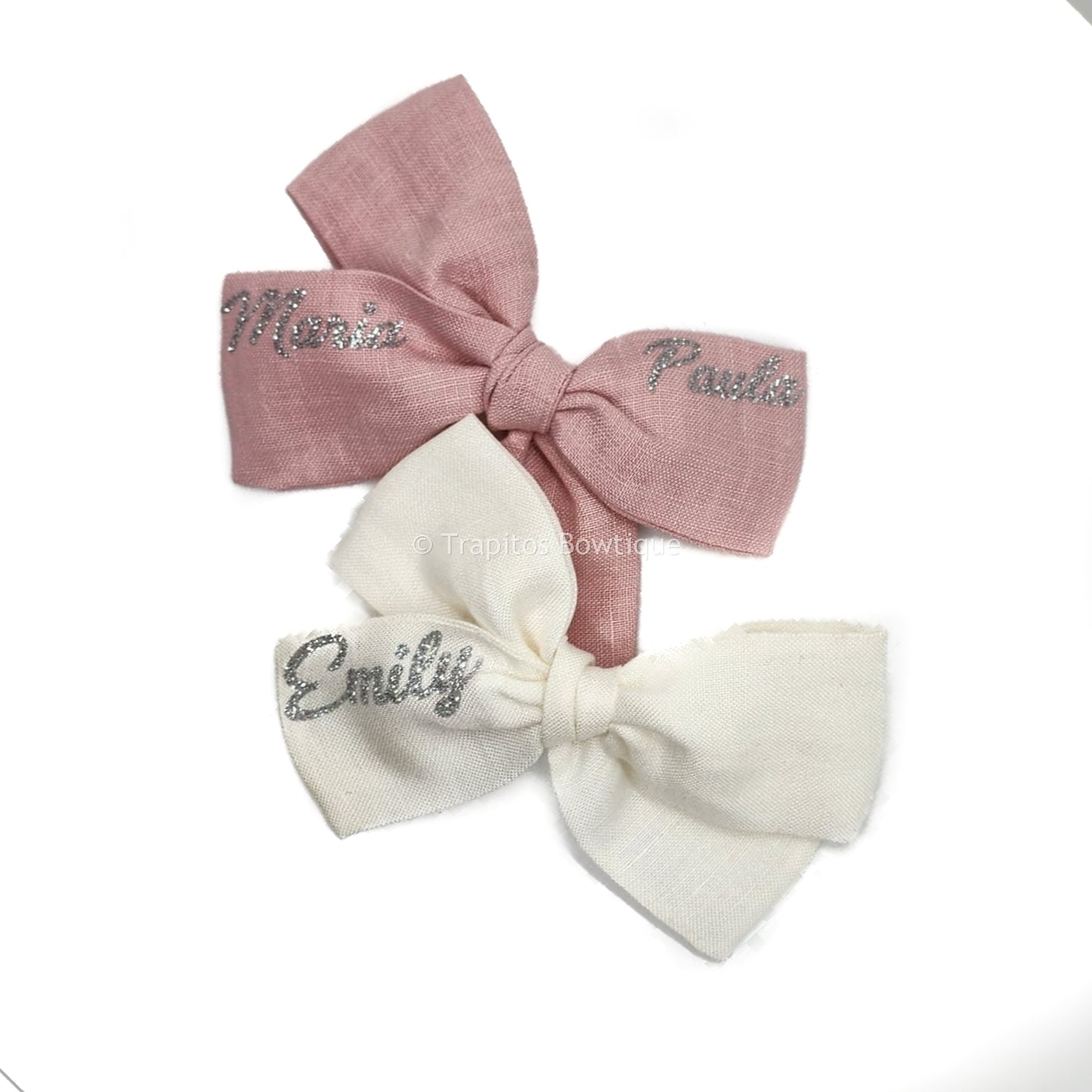 Customized Bow / Lino Rosa