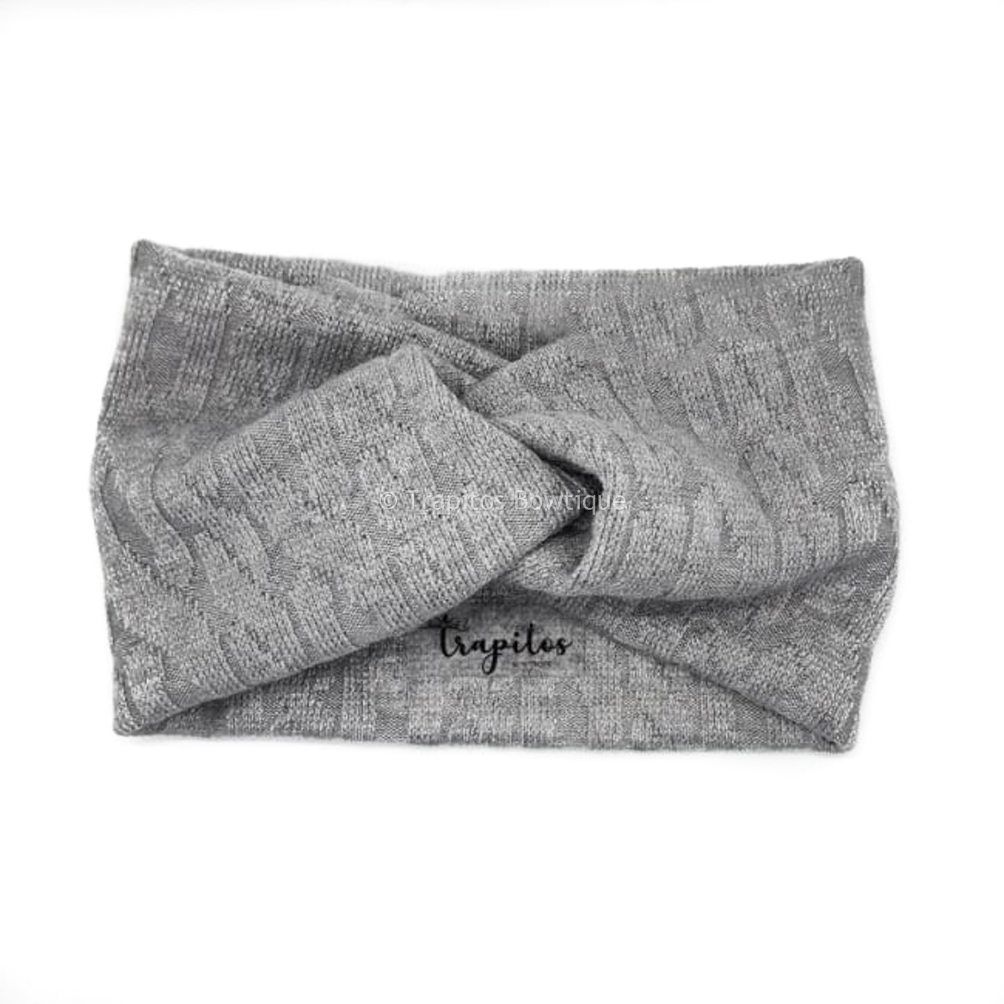 Gris Headwrap Fruncido